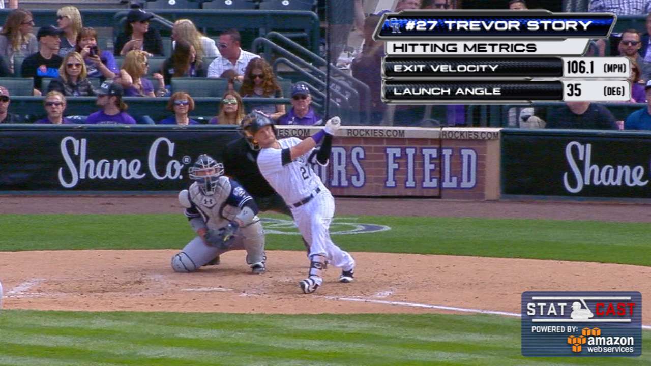 Statcast: Story's seven homers