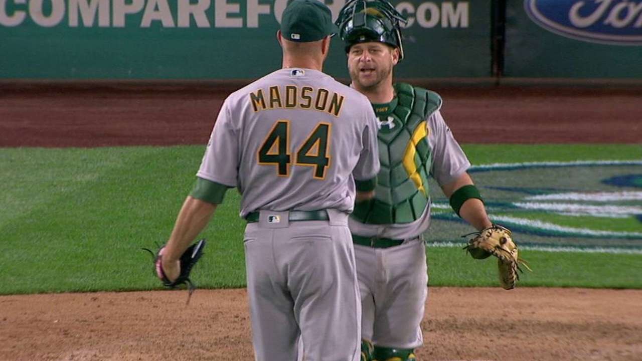 A's bullpen forming effective, cohesive unit