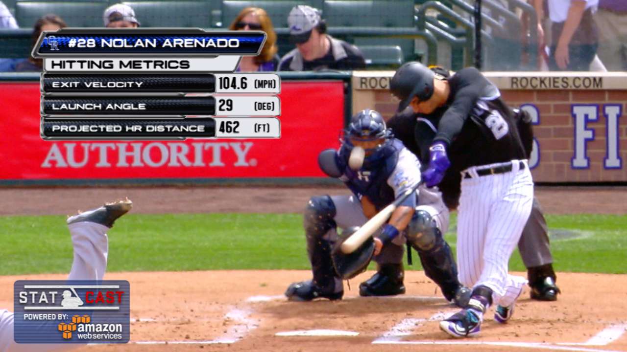 Statcast: Arenado's moonshot