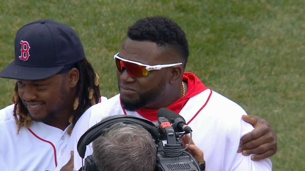 Boston le rindió honor a David Ortiz en el Fenway