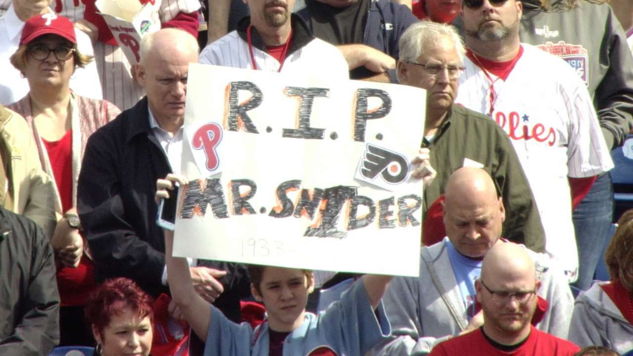 Moment of silence for Snider