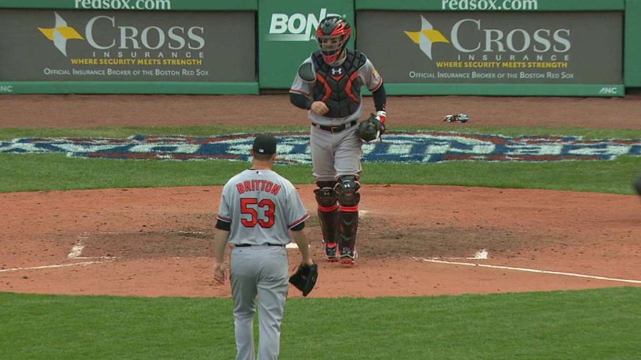 Britton locks down third save