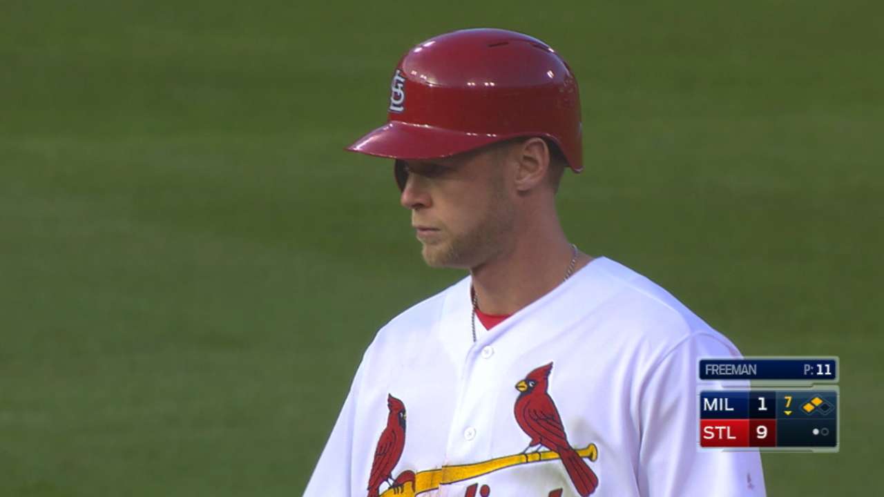 Hit parade: Cards crush Crew in home opener