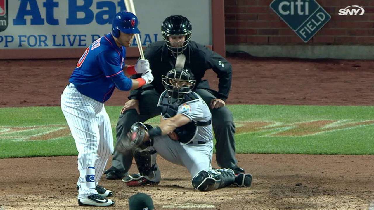 Cespedes scores on wild pitch