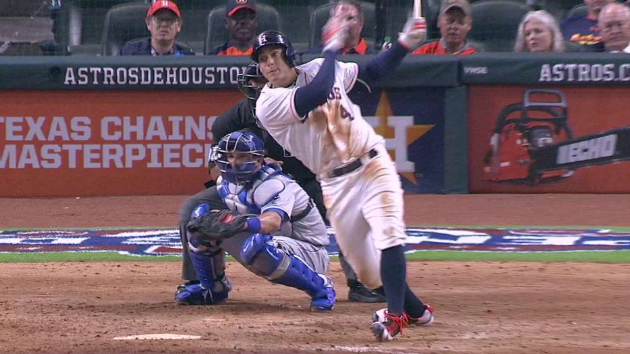 Springer's RBI triple