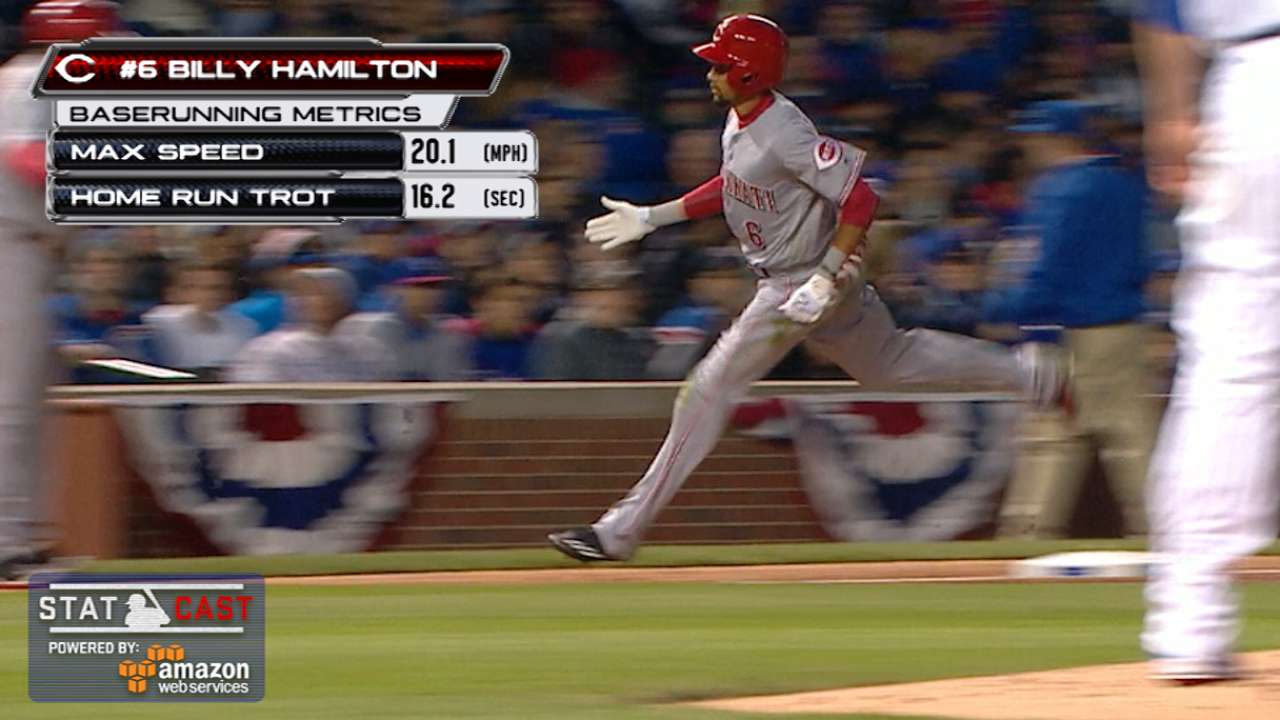 Statcast: Hamilton's homer