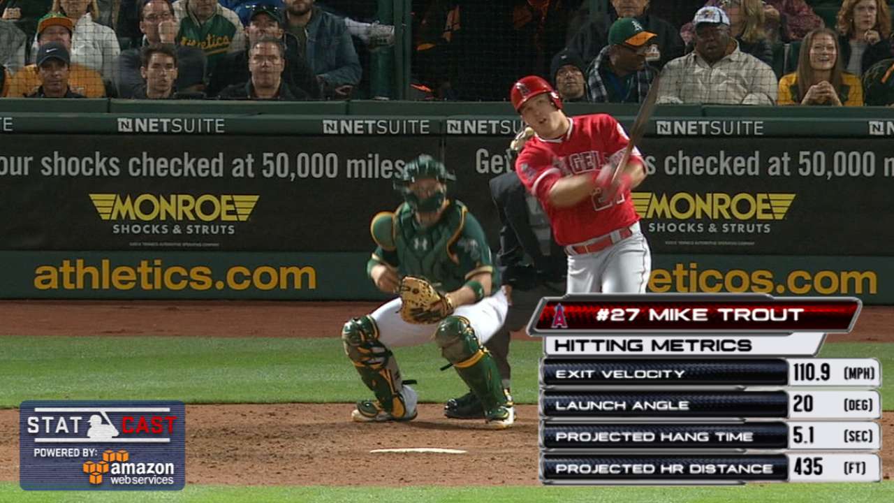 Trout hits first HR of '16 to pace Angels