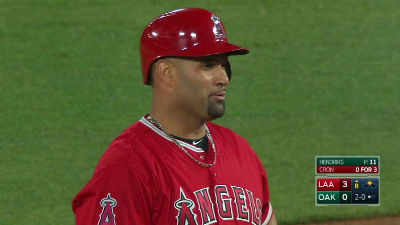 Pujols' stolen base