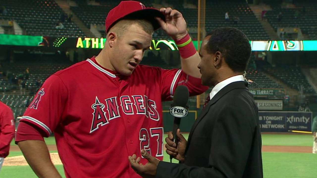Trout on the Angels' win