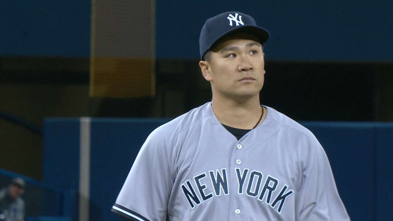 Tanaka's two-run outing