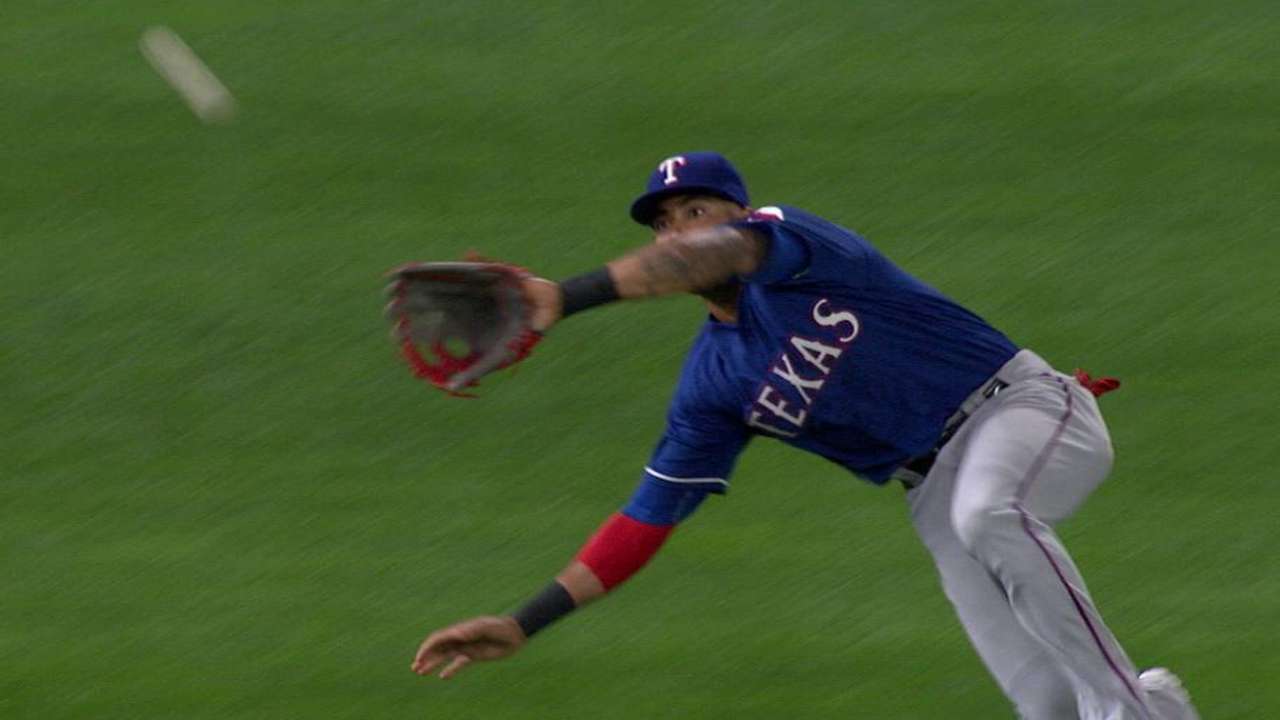 Desmond's great catch in left