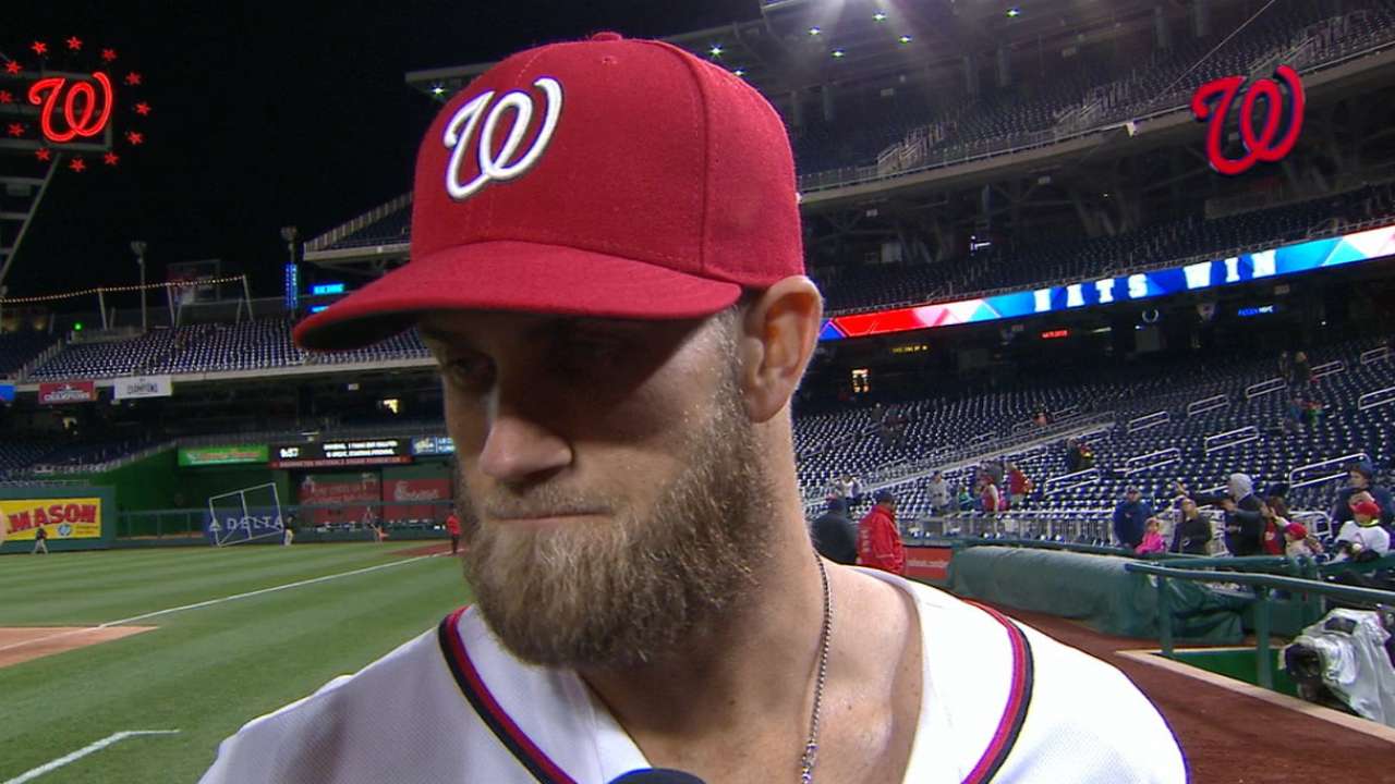 Harper on 2-1 win over Braves
