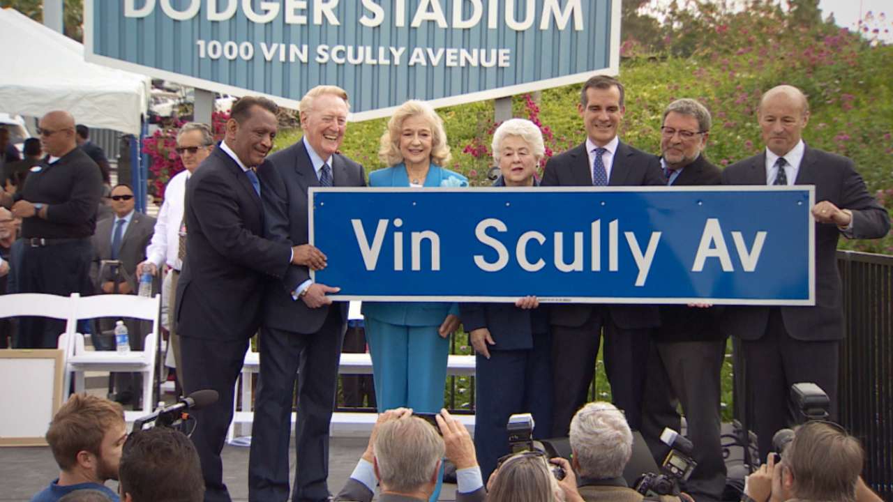 New address: Dodgers now on Vin Scully Avenue