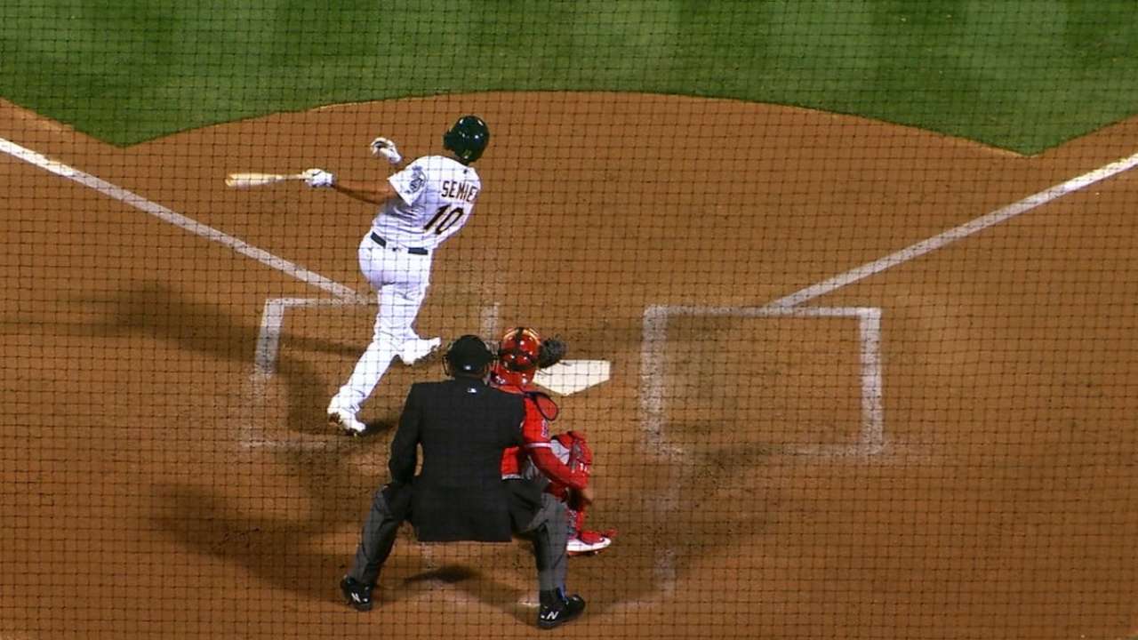 Semien's two homers