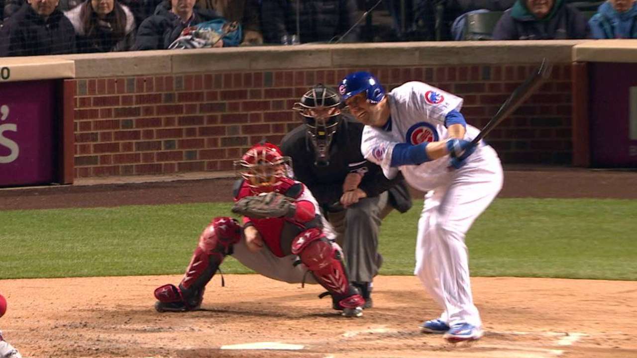 Lackey's RBI single