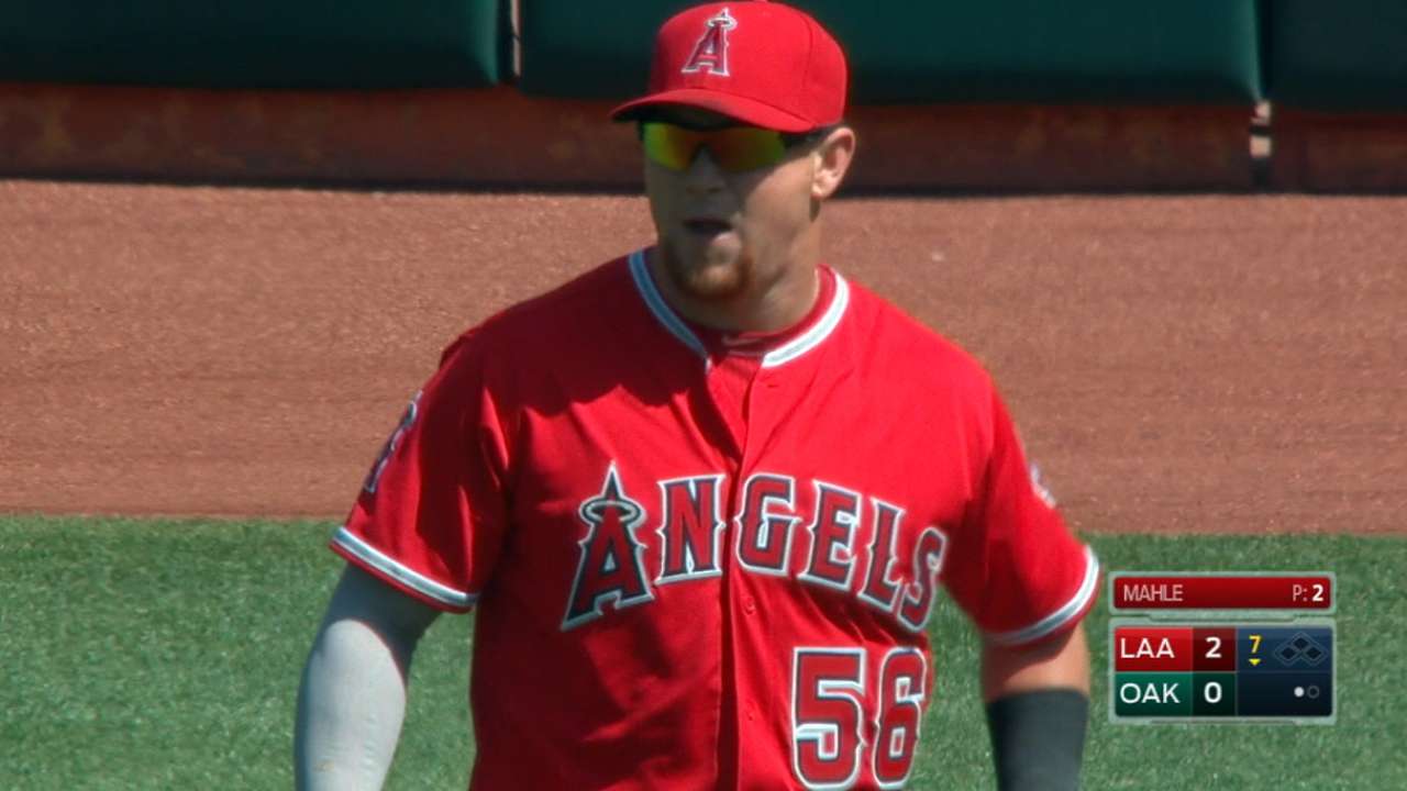 Calhoun, Shoemaker lead Halos to sweep of A's