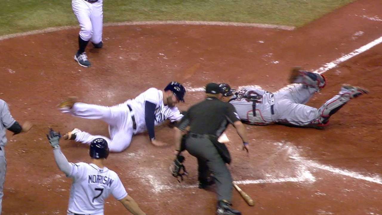 Davis cuts down Casali at home