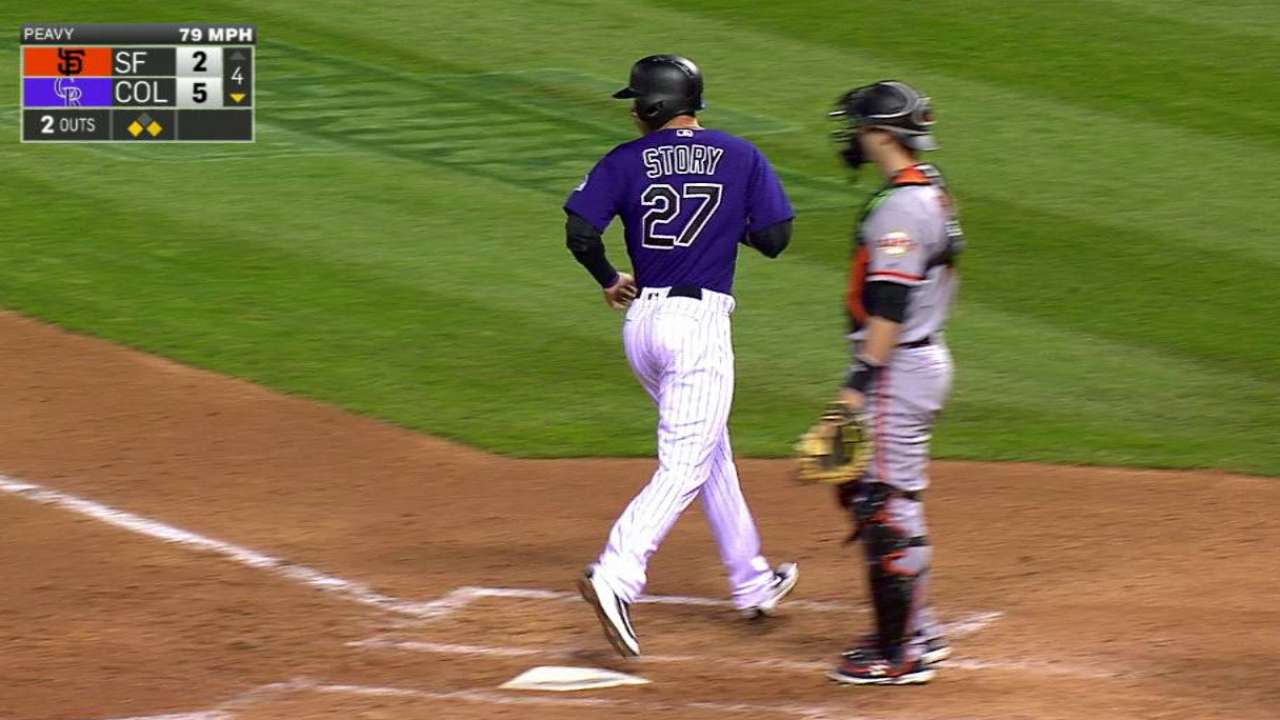 Arenado's RBI double