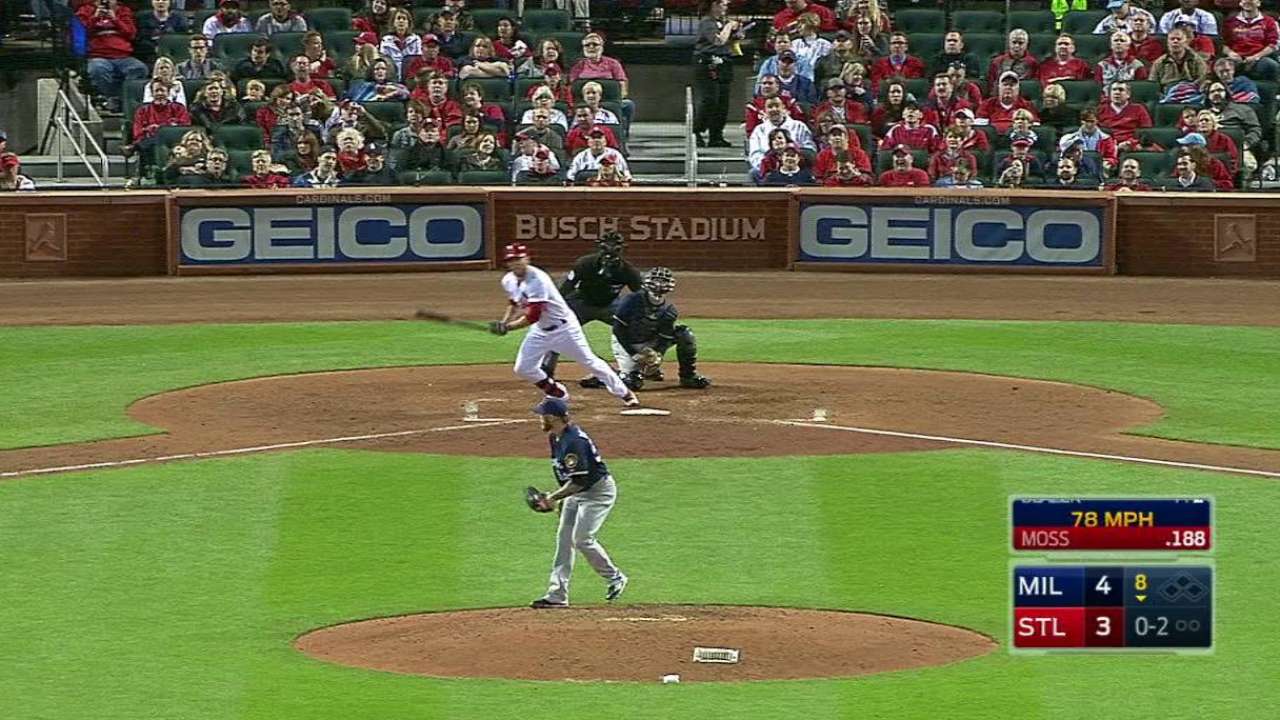 Moss finding offensive rhythm without regular at-bats