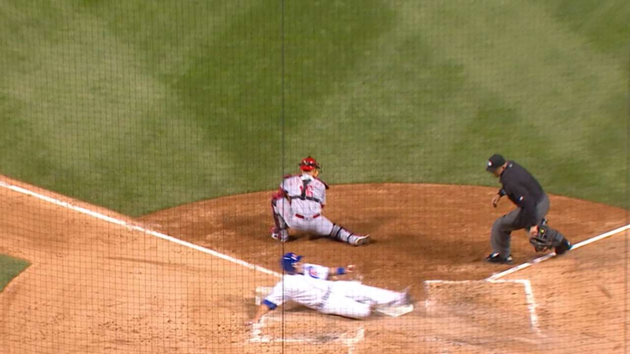 Cubs score five in the 1st
