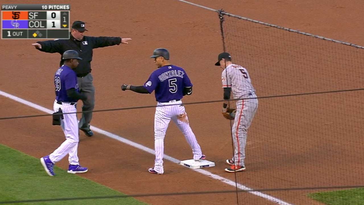 Rockies set team triples record