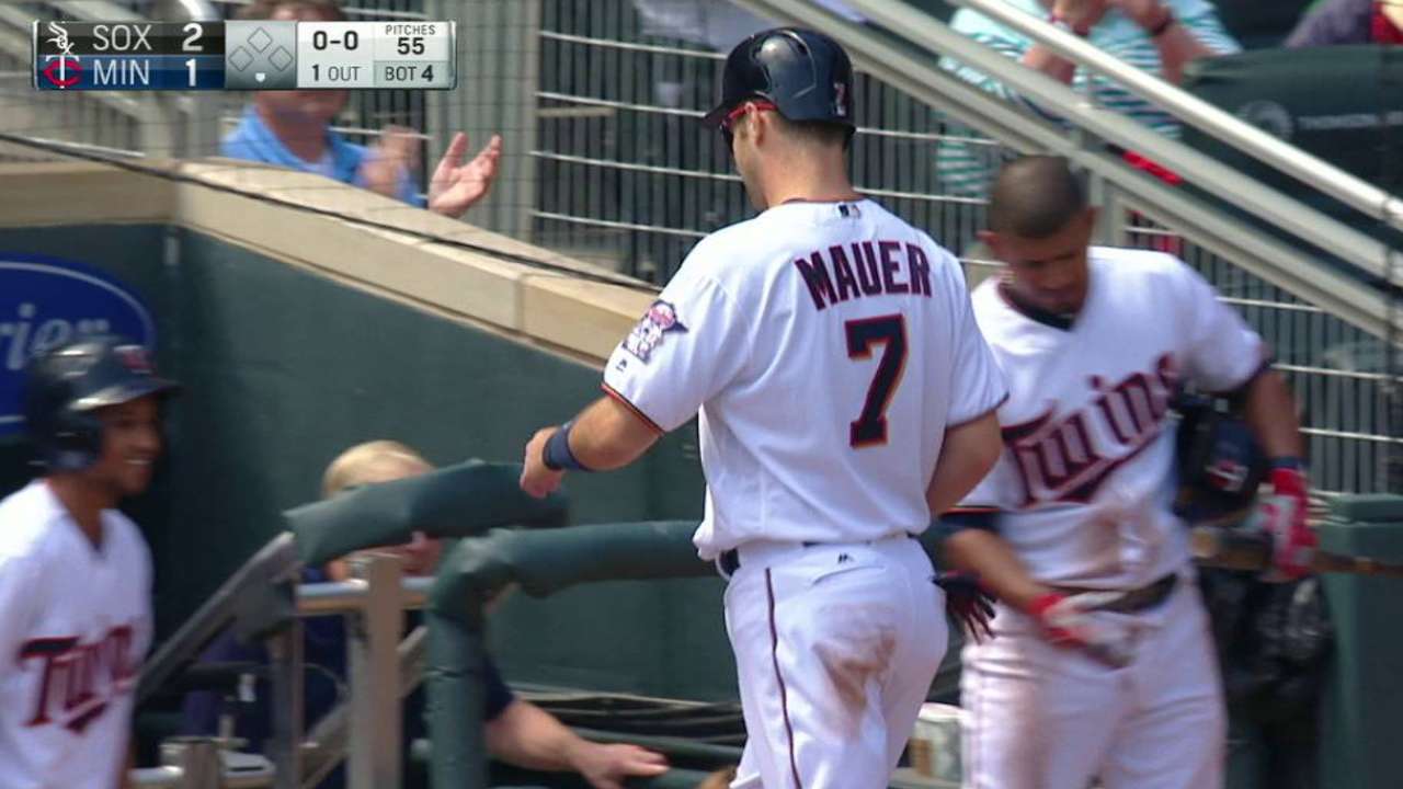 Plouffe's RBI groundout