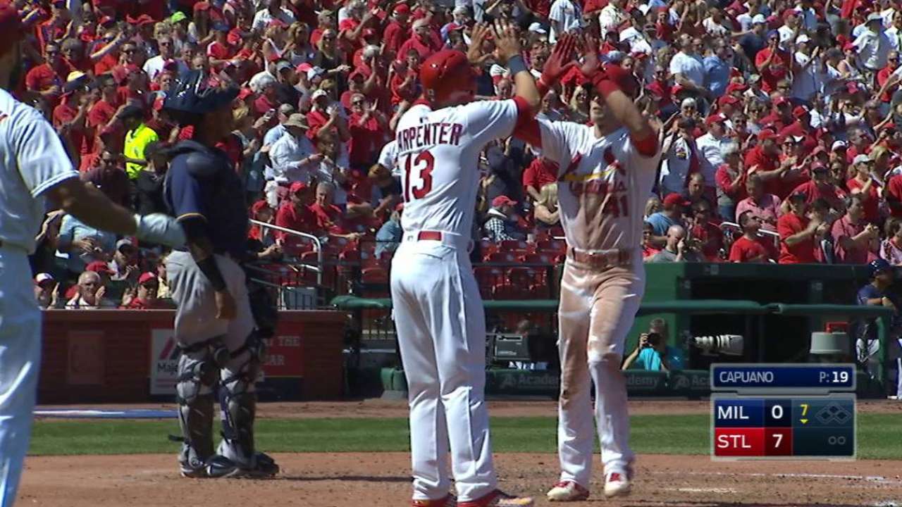 Hazelbaker's two-run homer