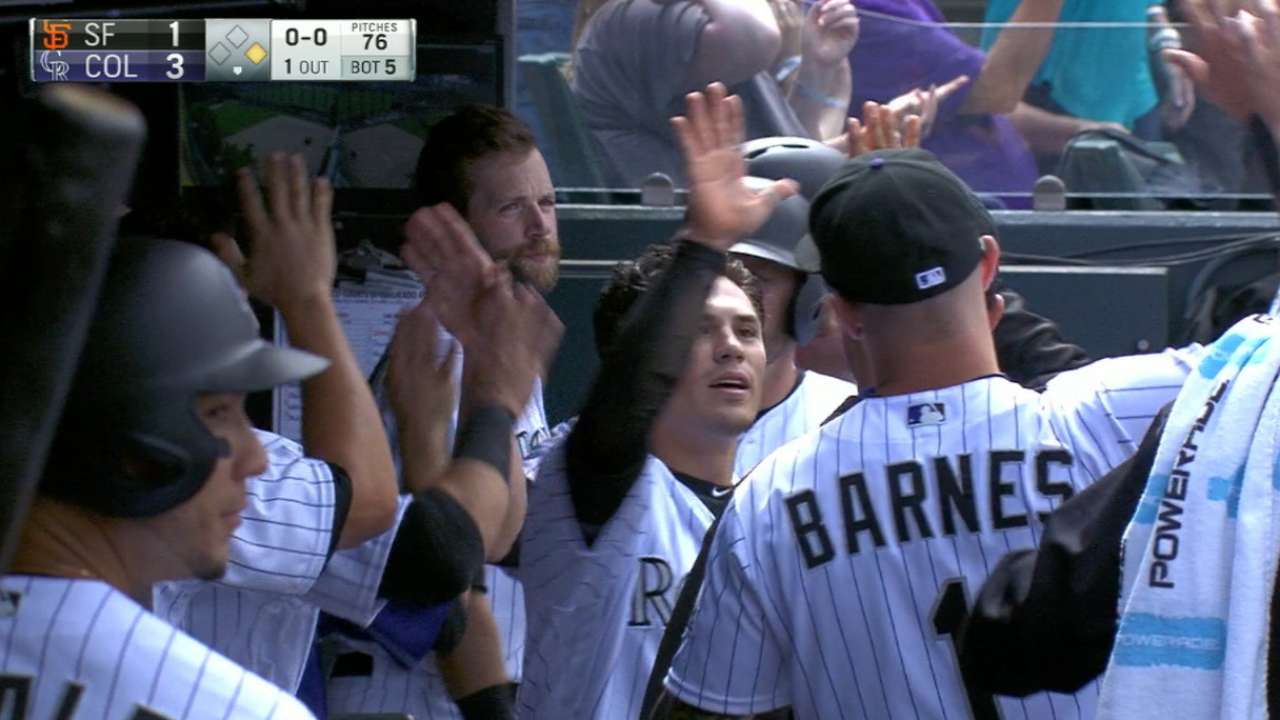 Rockies keep line moving in pivotal 5th frame