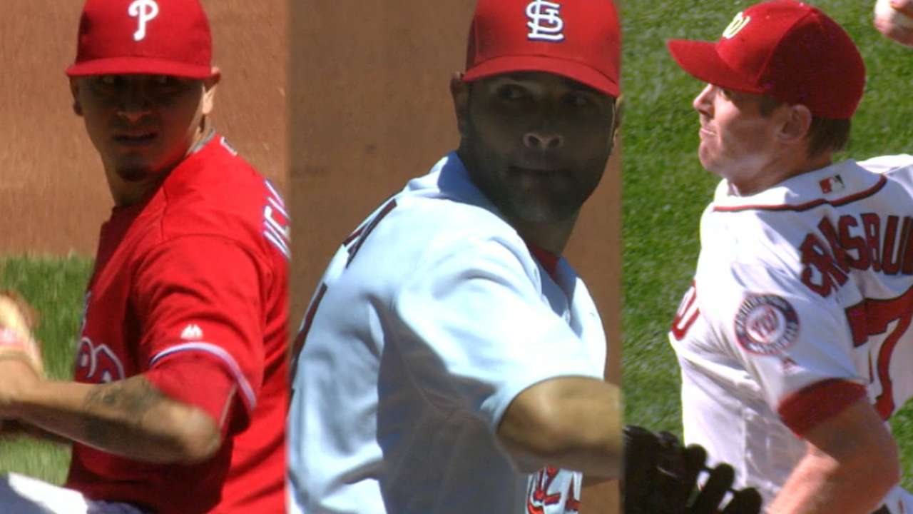 On big day, pitchers show they do more than throw