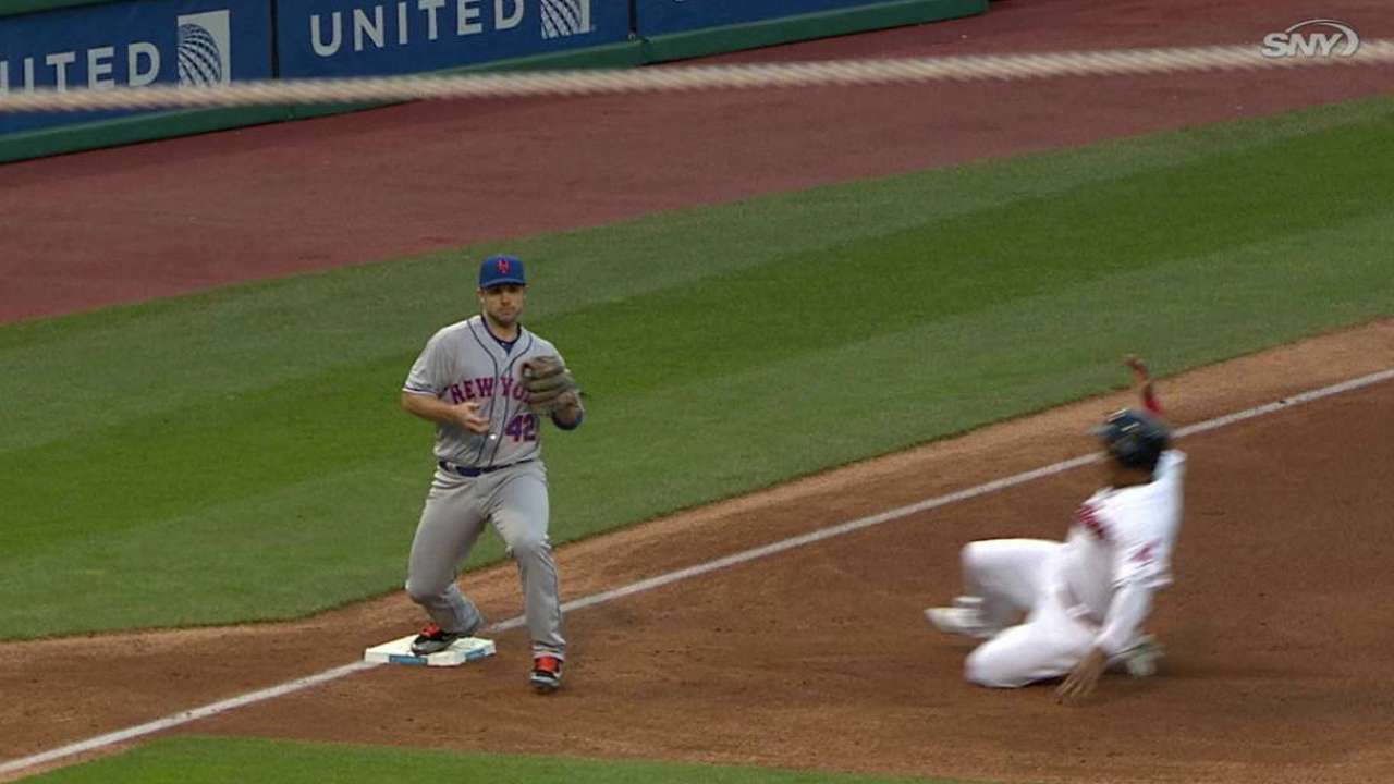 Colon gets force out at third