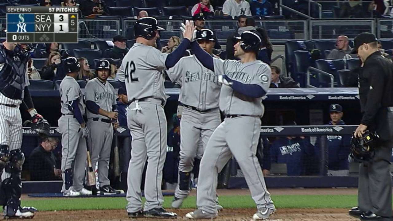 Road warrior: Iannetta delivering at plate