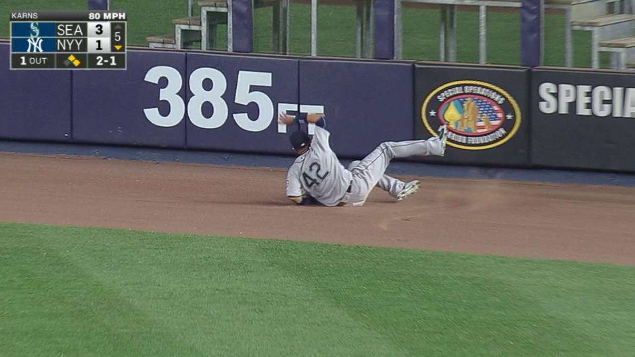 Martin's tumbling catch