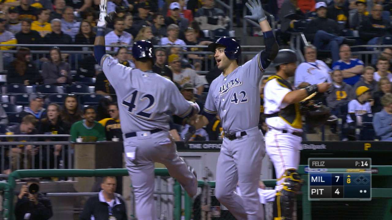 Braun's pair of two-run homers gives Crew win