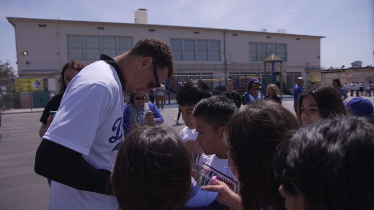 Sharon Robinson joins Dodgers at Play Ball event