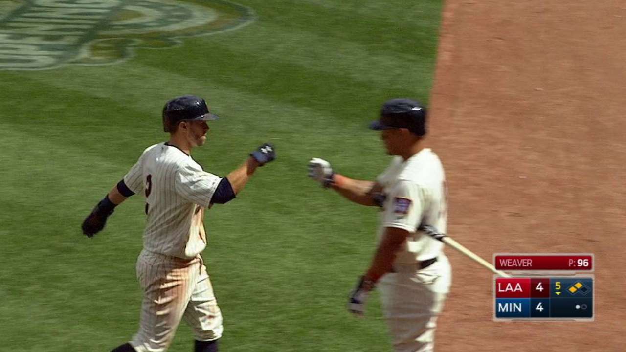Plouffe's RBI double