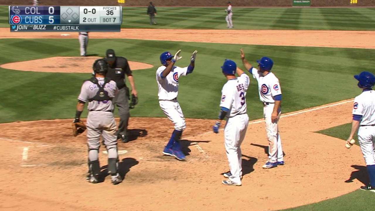 Fowler's three-run homer