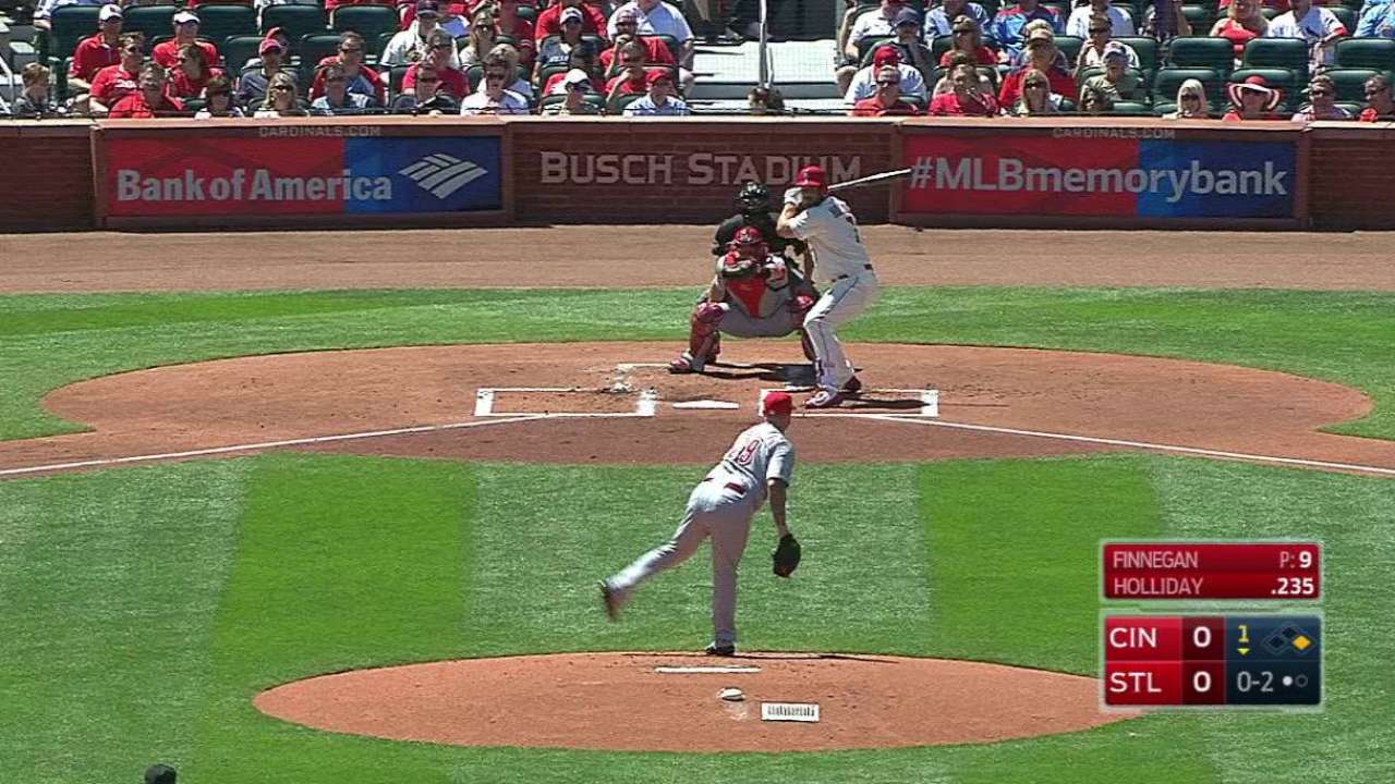 Finnegan strikes out Holliday