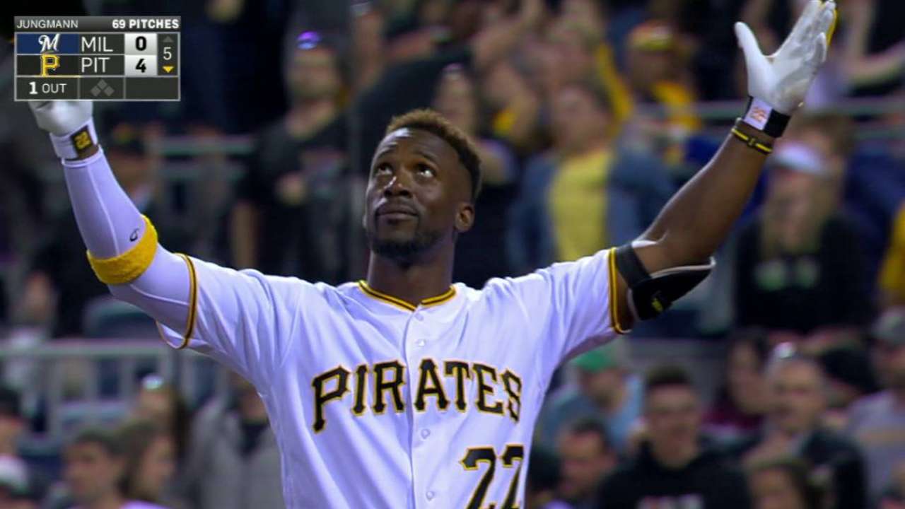 McCutchen banks first HR on moon shot