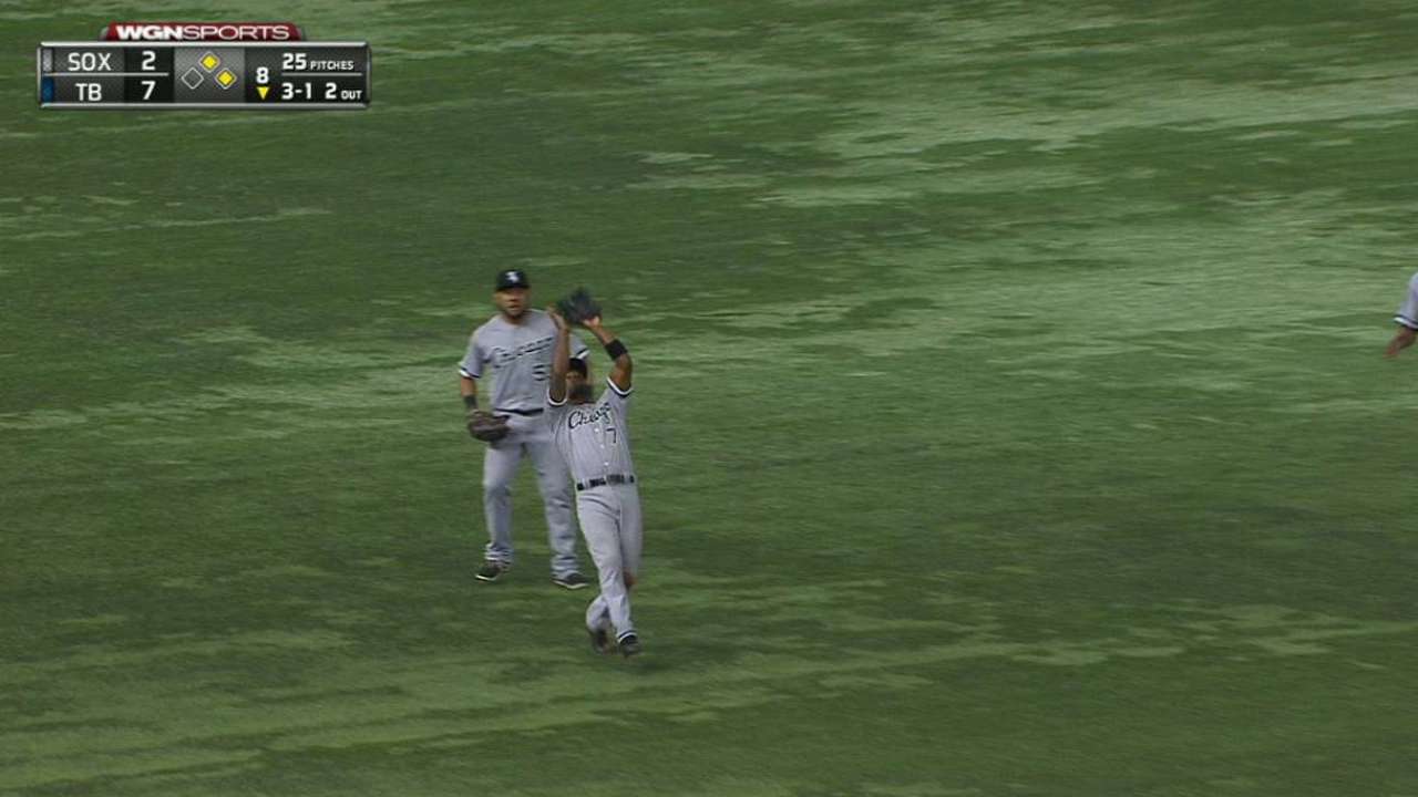 Rollins' falling catch