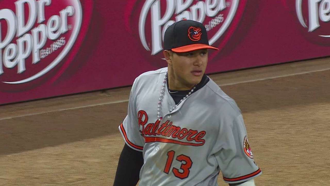 Machado starts the double play
