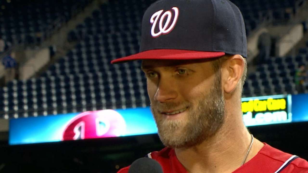 Harper on homer, win