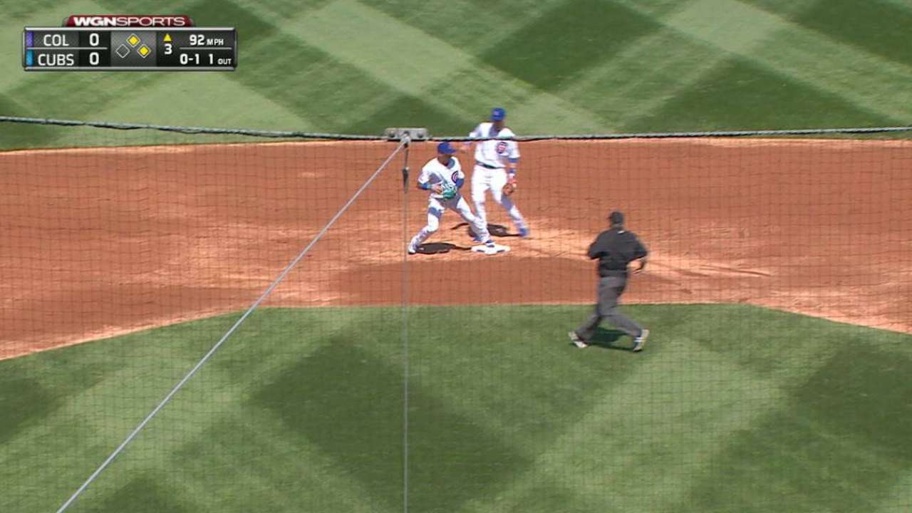 Baez turns two to end third