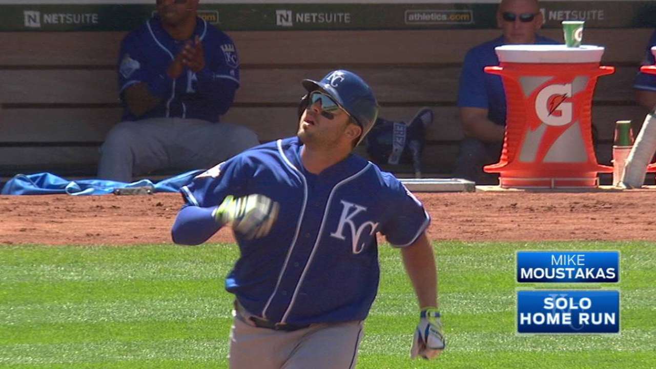 Moustakas' solo shot