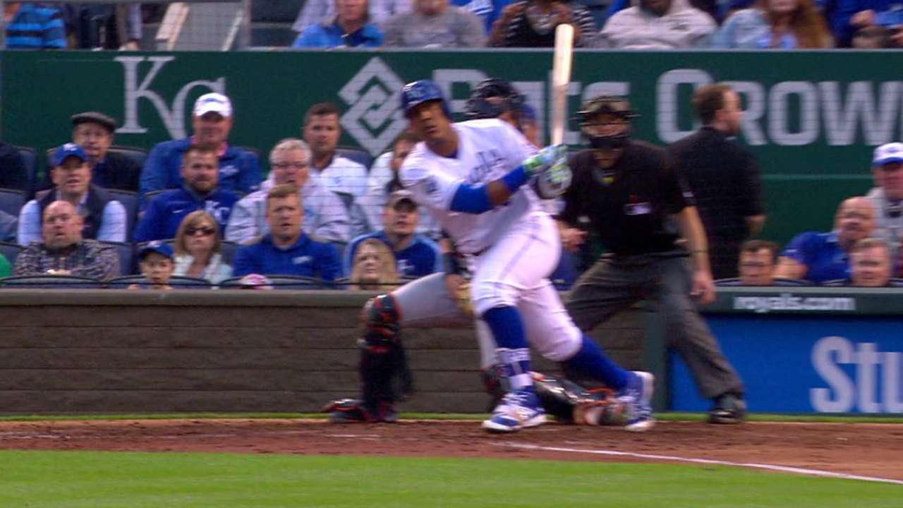 Perez's two-run double