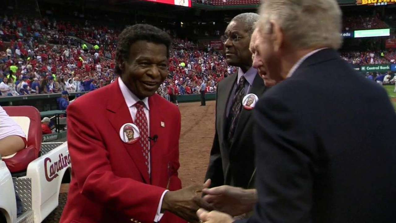 Cardinals honor Brock