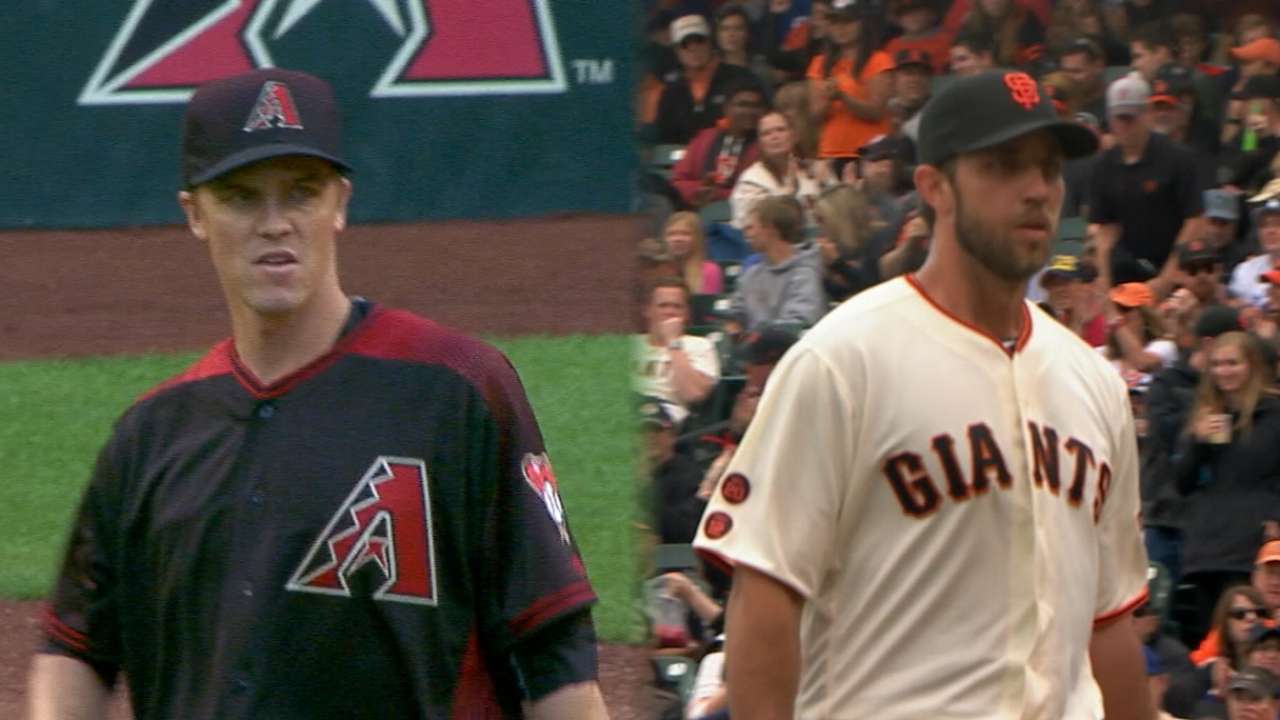 Greinke-Bumgarner clash leads MLB.TV slate