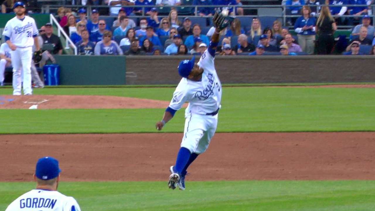 Escobar's leaping catch