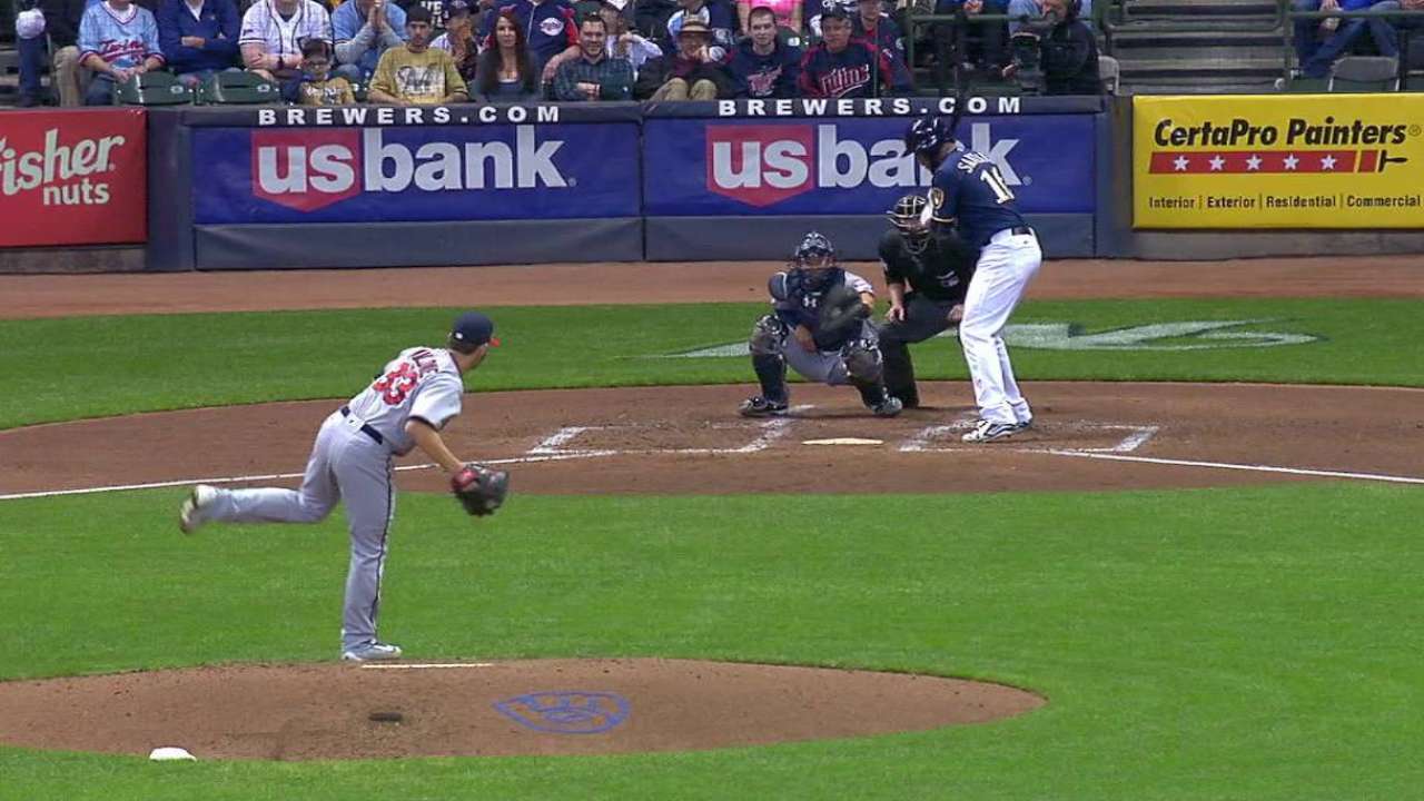 Milone strikes out Santana