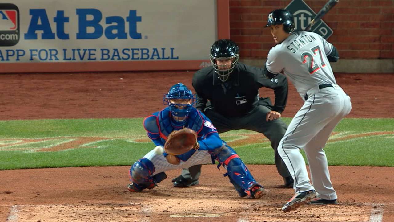 Stanton, Ozuna homer as Marlins rout Mets
