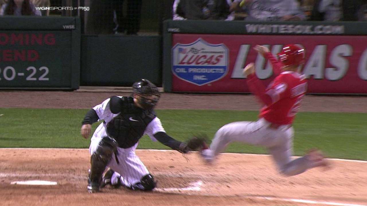 Eaton throws out Simmons at home